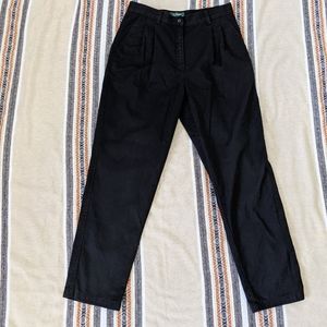 Black Ralph Lauren High Waisted Trousers